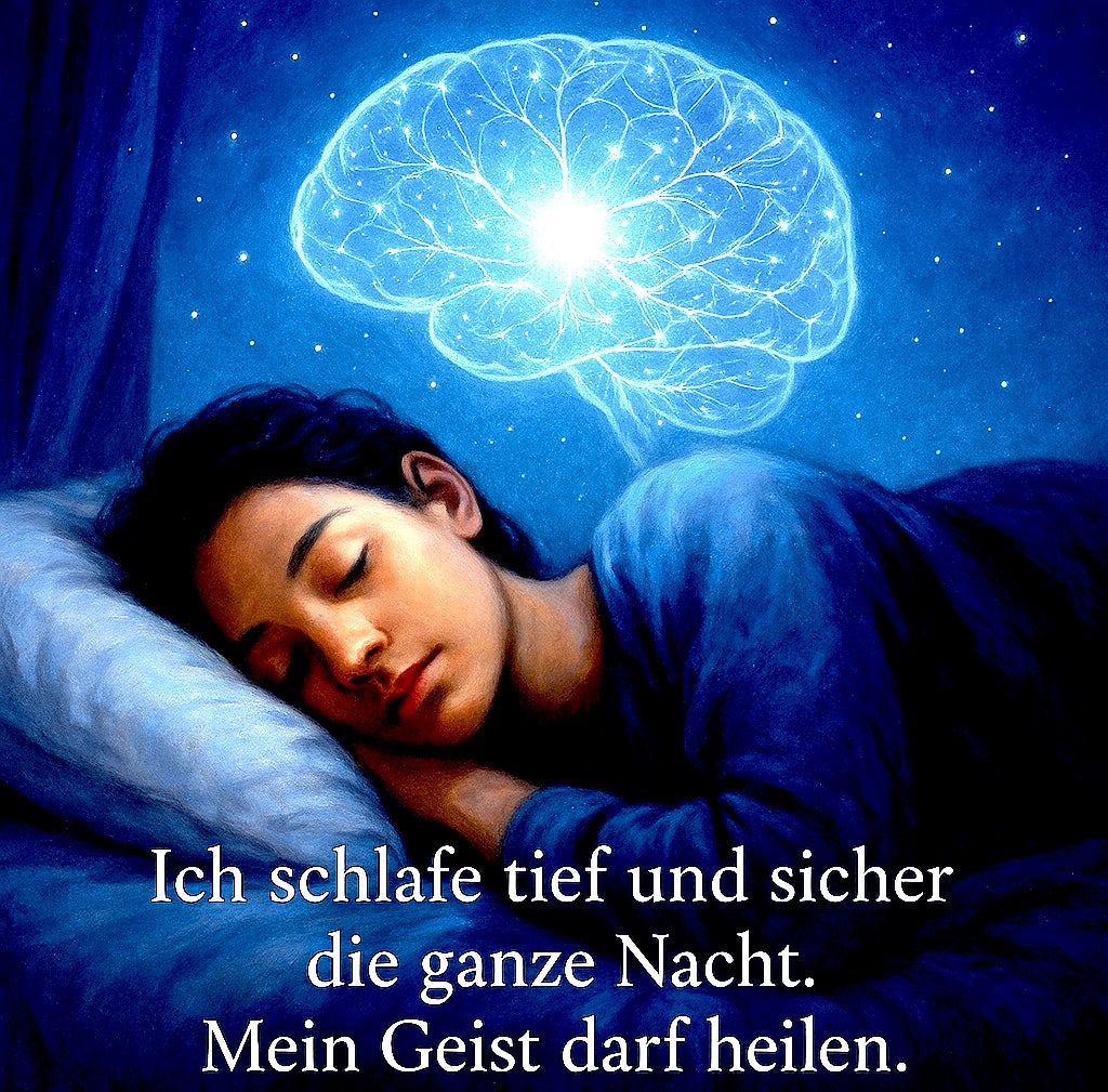 Bild-Affirmation - Ich schlafe tief und sicher