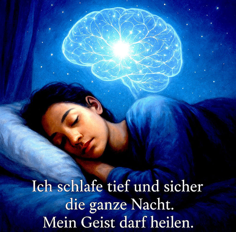 Bild-Affirmation - Ich schlafe tief und sicher
