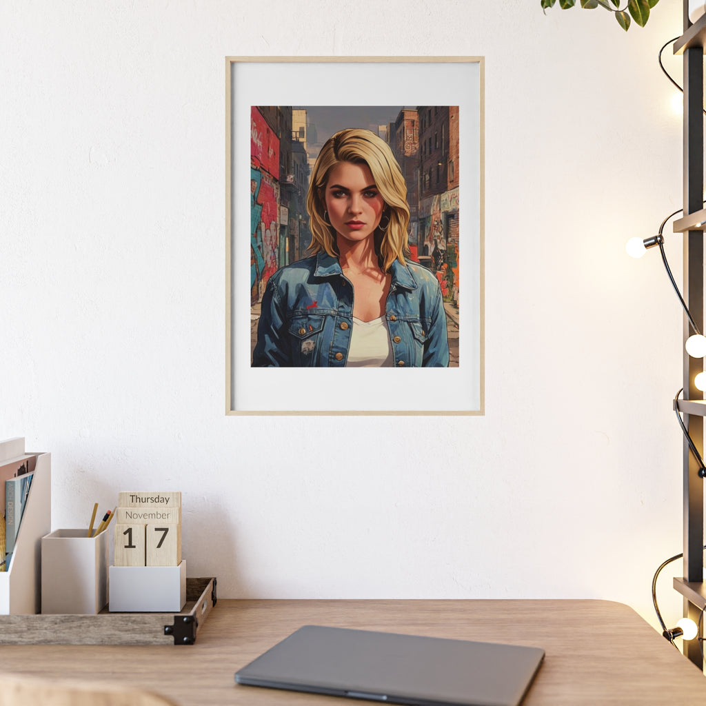 Poster mit Holzrahmen, Art.-Nr. AP 00153 P