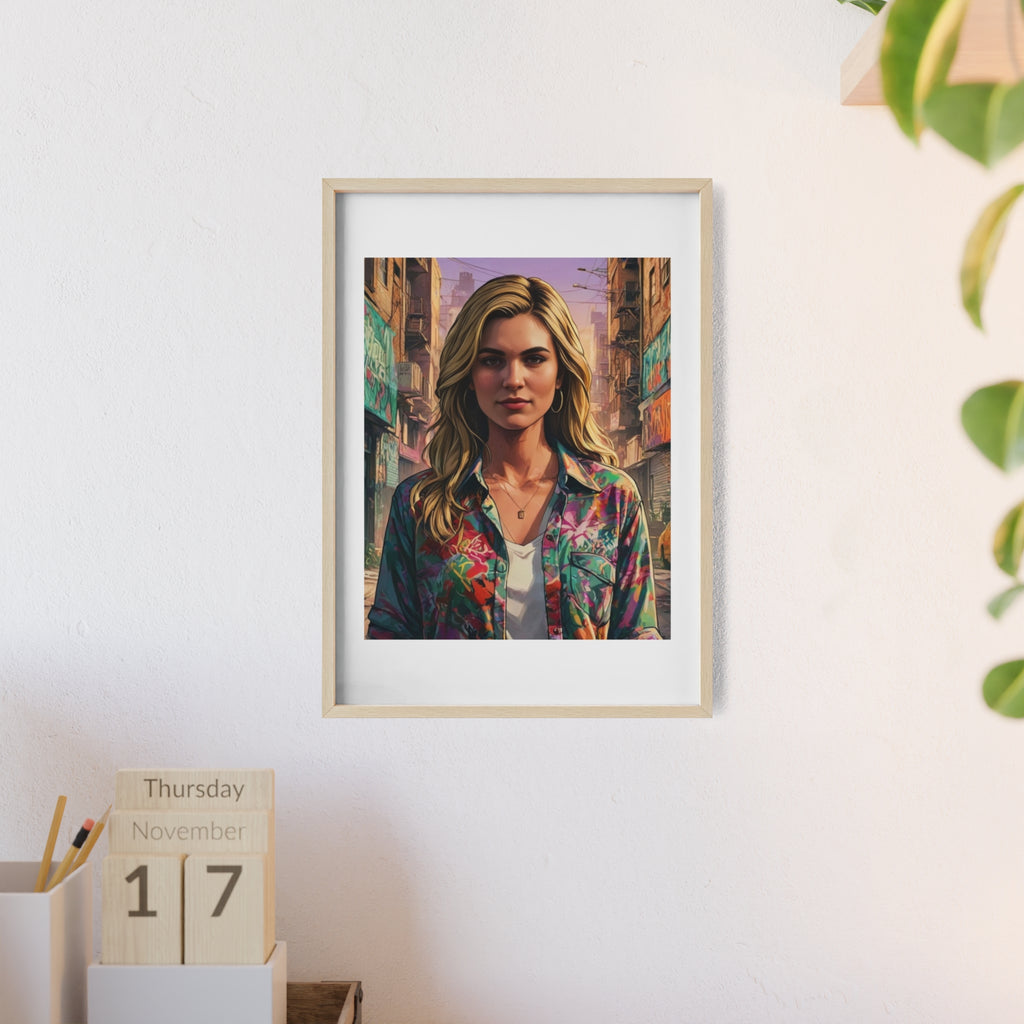 Poster mit Holzrahmen, Art.-Nr. AP 00154 P