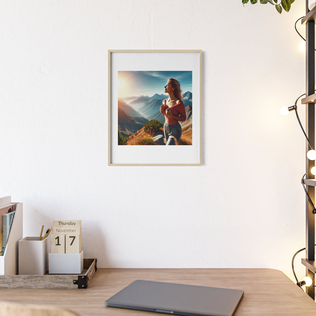 Poster mit Holzrahmen, Art-Nr. AP 00132 P