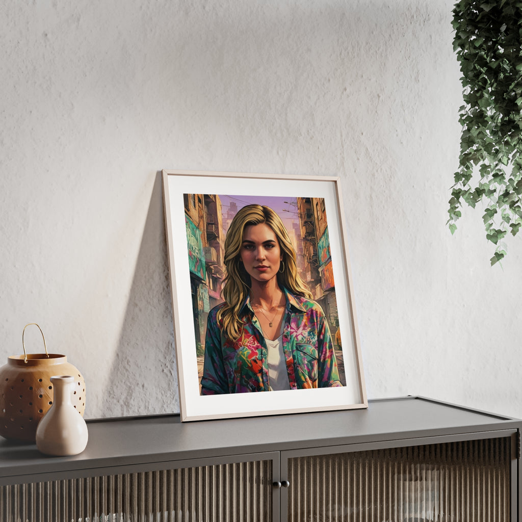 Poster mit Holzrahmen, Art.-Nr. AP 00154 P