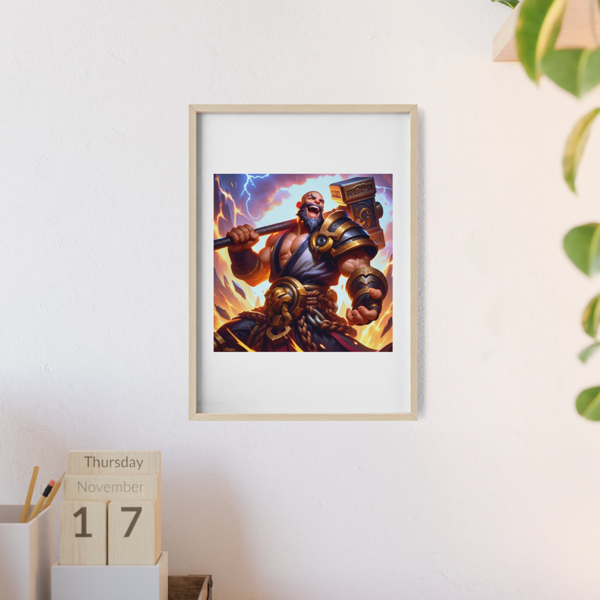 Poster mit Holzrahmen, Art.-Nr. FY 00134 P