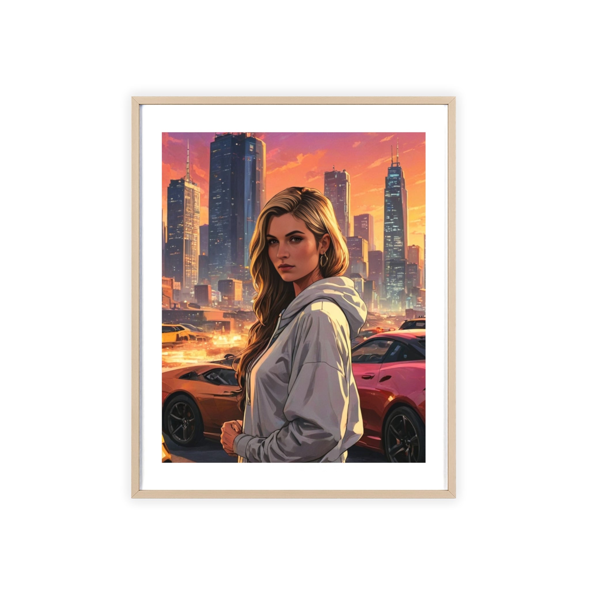 Poster mit Holzrahmen, Art.-Nr. AP 00155 P